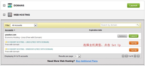 GoDaddy free Space 01