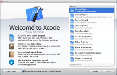 Xcode 4.4֧Mac OS Xɿ