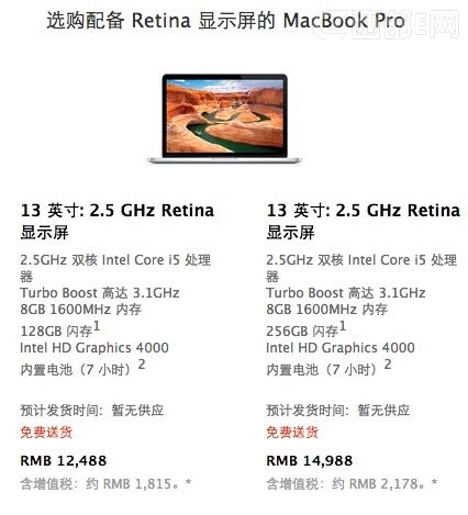13��Retina Macbook Pro你应该了解的细节