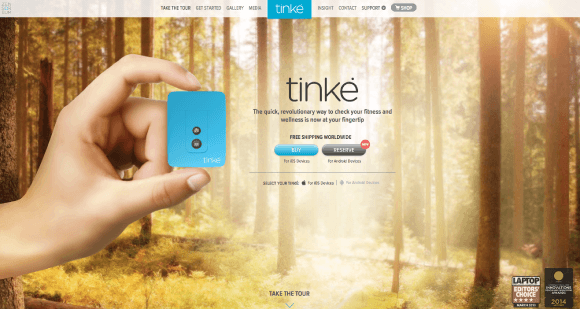 Screenshot from Tinke