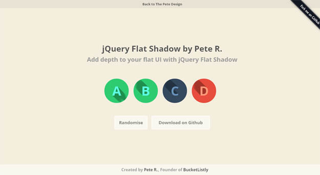 jquery-flat-shadow