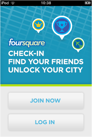 foursquare foursquare 从手机产品登录页面设计想到的