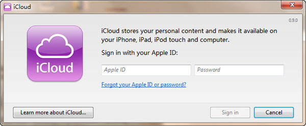 iCloud 1.0 Windows客户端