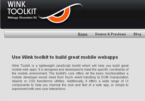 winktoolkit 10 Mobile Application Frameworks For Easy Development