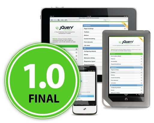 jQuery Mobile 1.0正式版下载