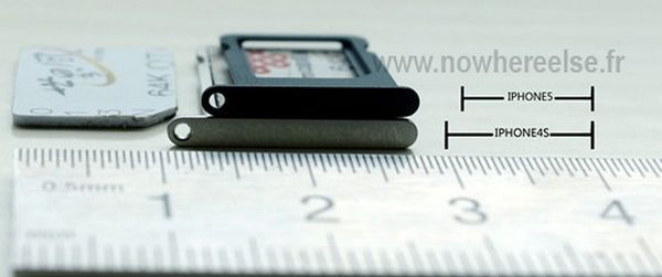 iPhone5的home键与nano-SIM卡谍照曝光