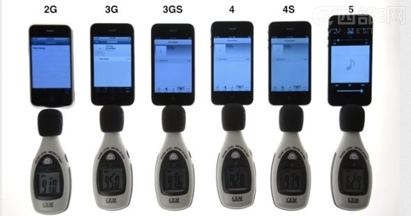 iPhone5喇叭分贝比历代iPhone高