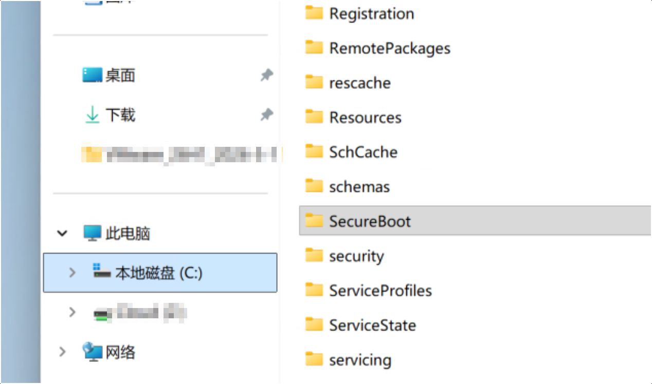 Win11 �� C:\Windows\SecureBoot �ļ�������ʲô�ģ�